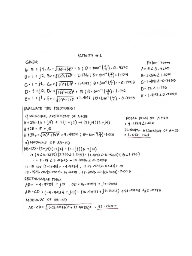 Complex Numbers | PDF