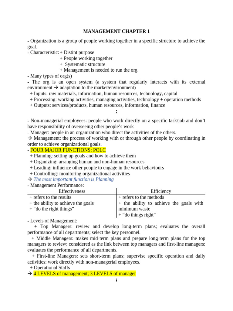 4 Chapter of Management | PDF | System | Human Resources