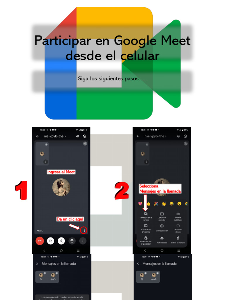 Cómo usar Google Meet en celular | PDF