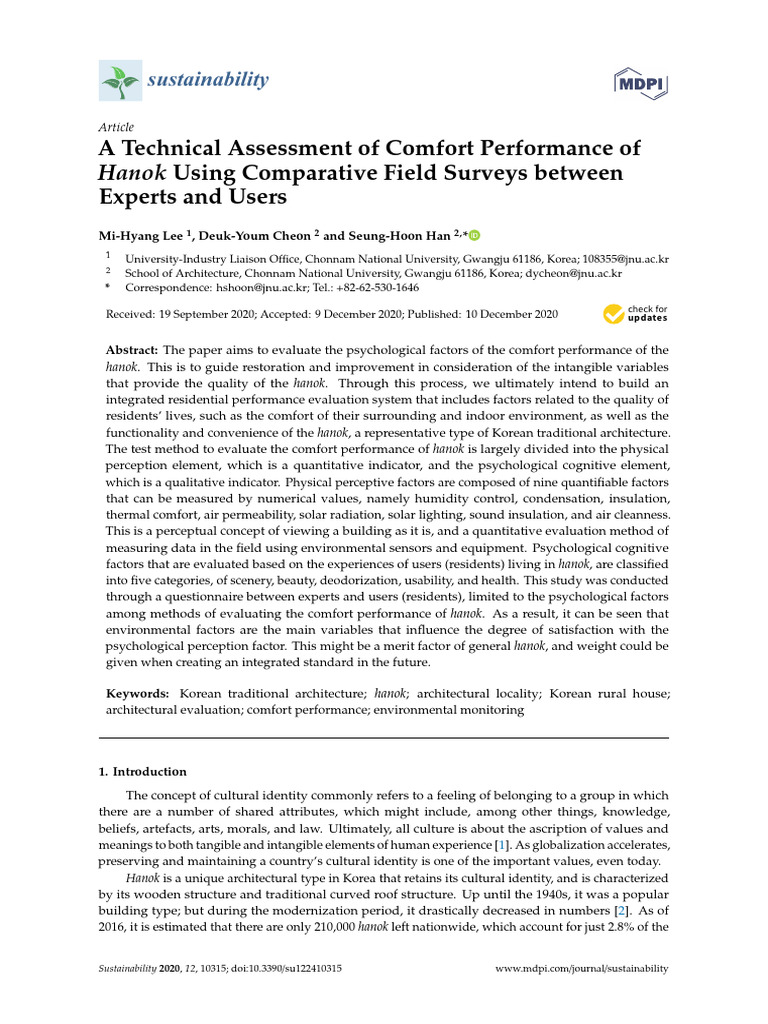 A Technical Assessment of Comfort Performance | PDF | Building ...