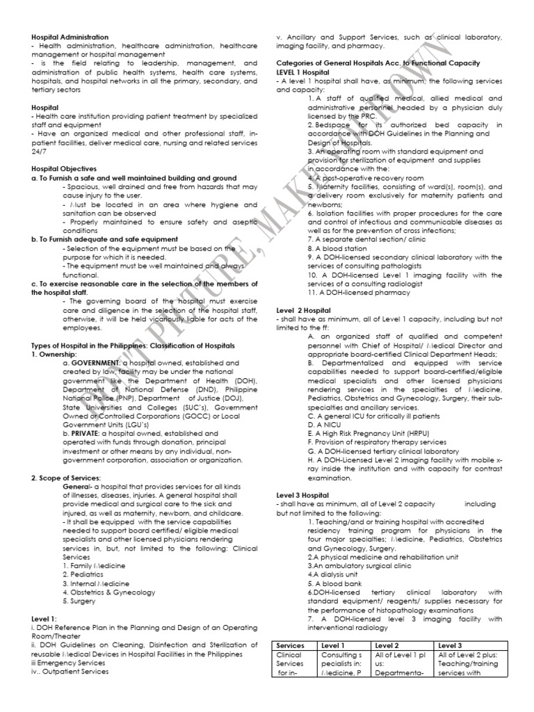 ALE Midterm | PDF | Hospital | Health Care