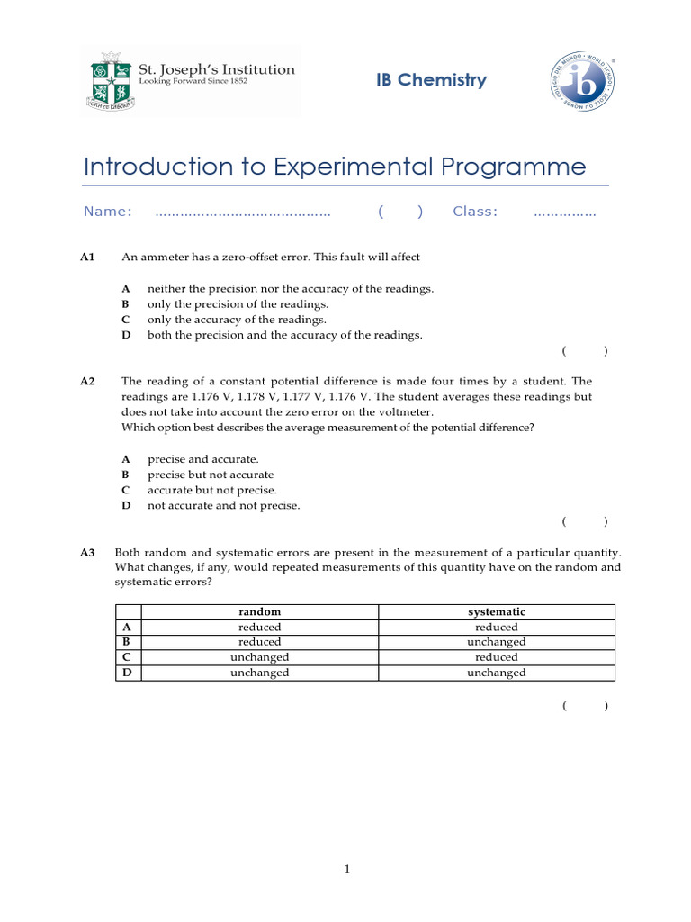 Introduction To Experimental Programme Assignment | PDF | Significant ...