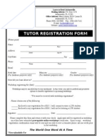 Tutor Registration Form