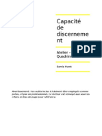 Capacité de Discernement - Outils - Pour Site Web