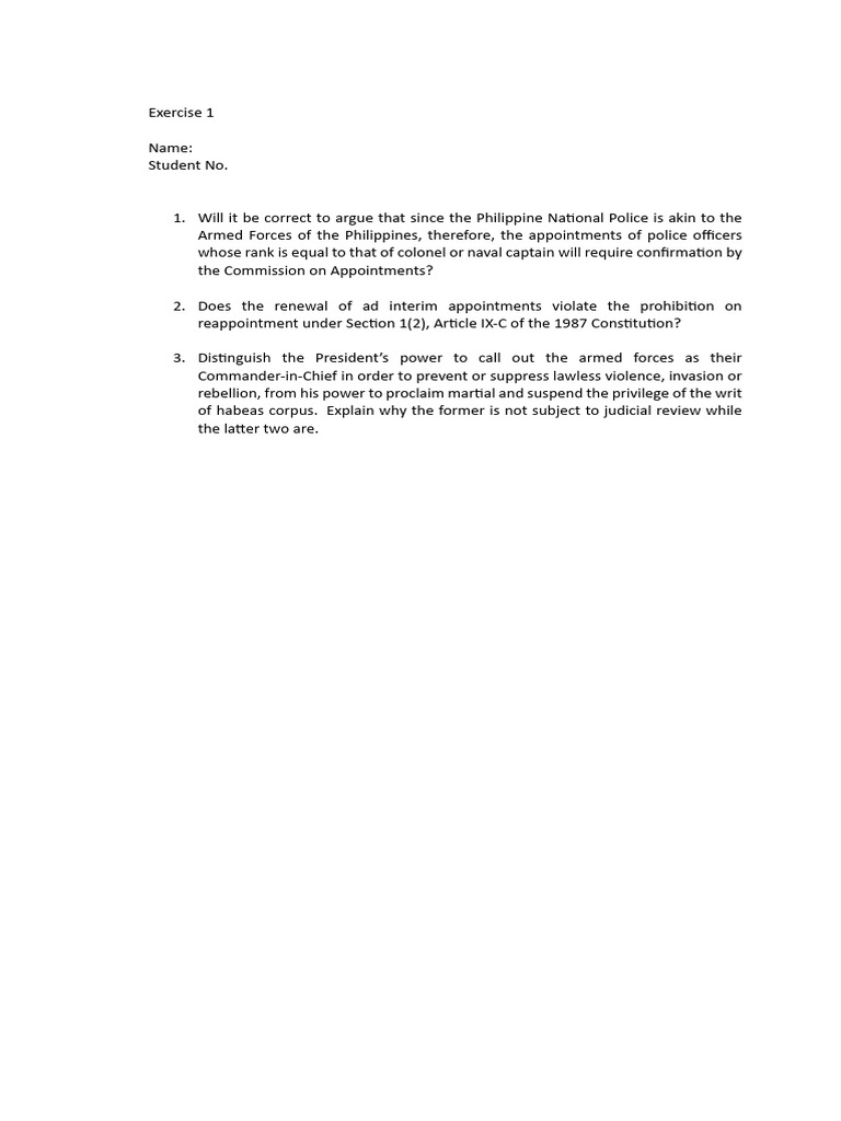 Exercise 1 | PDF