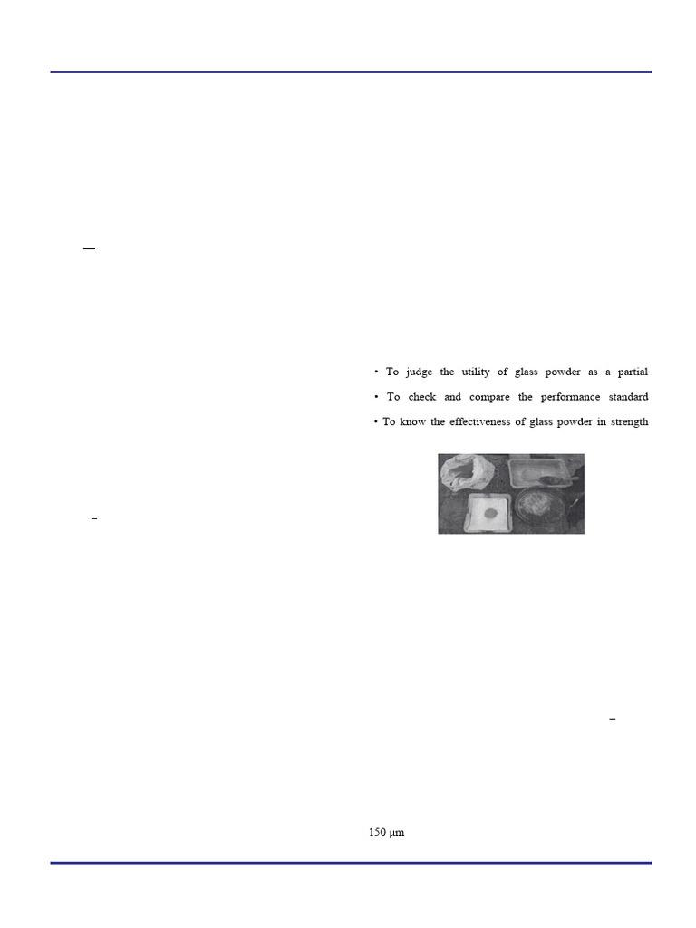 Partial Replacement of Fine Aggregate by Glass Pow | PDF | Concrete ...