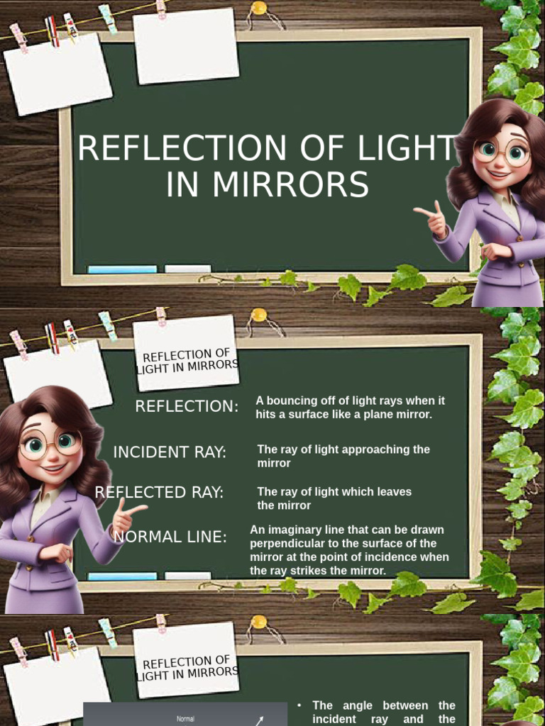 Laws of Reflection in Mirrors | PDF | Mirror | Reflection (Physics)