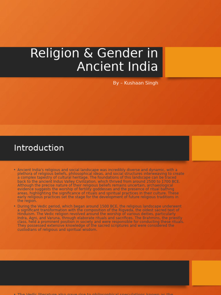 Religion and Gender in Ancient India | PDF | Brahman | Vedas