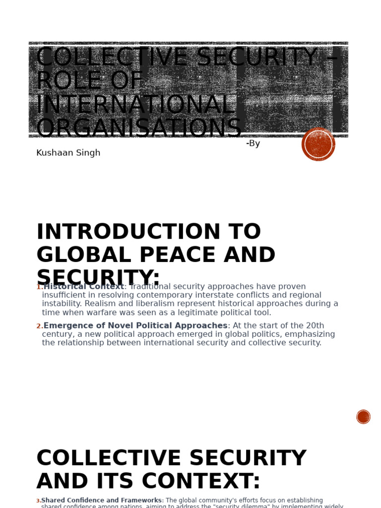 Collective Security and Global Peace Dynamics | PDF | European Union ...