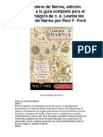 Compañero de Narnia Edición Revisada A La Guía Completa para El Mundo Mágico de C S Lewiss Las Crónicas de Narnia Por Paul F Ford - Averigüe Por Qué Me Encanta!