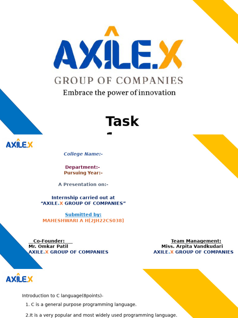 Task 1 C Language | PDF | Operating System | Control Flow