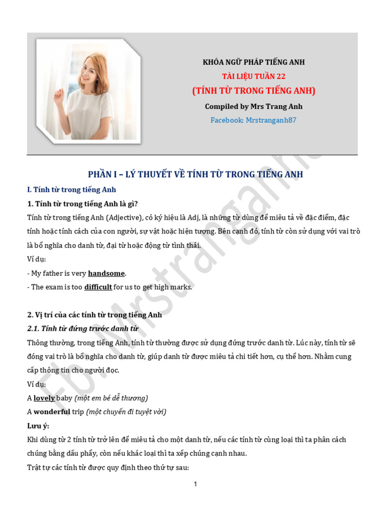 PH NI Lý Thuy TV Tính T Trong Ti NG Anh | PDF