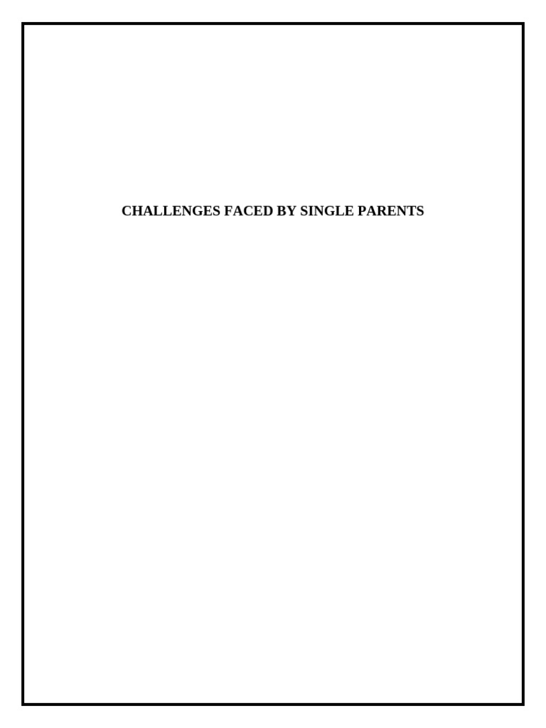 Article parenting pdf single parent parenting