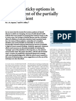 Short and Sticky Options in the Treatment of the Partially Dentate Patient