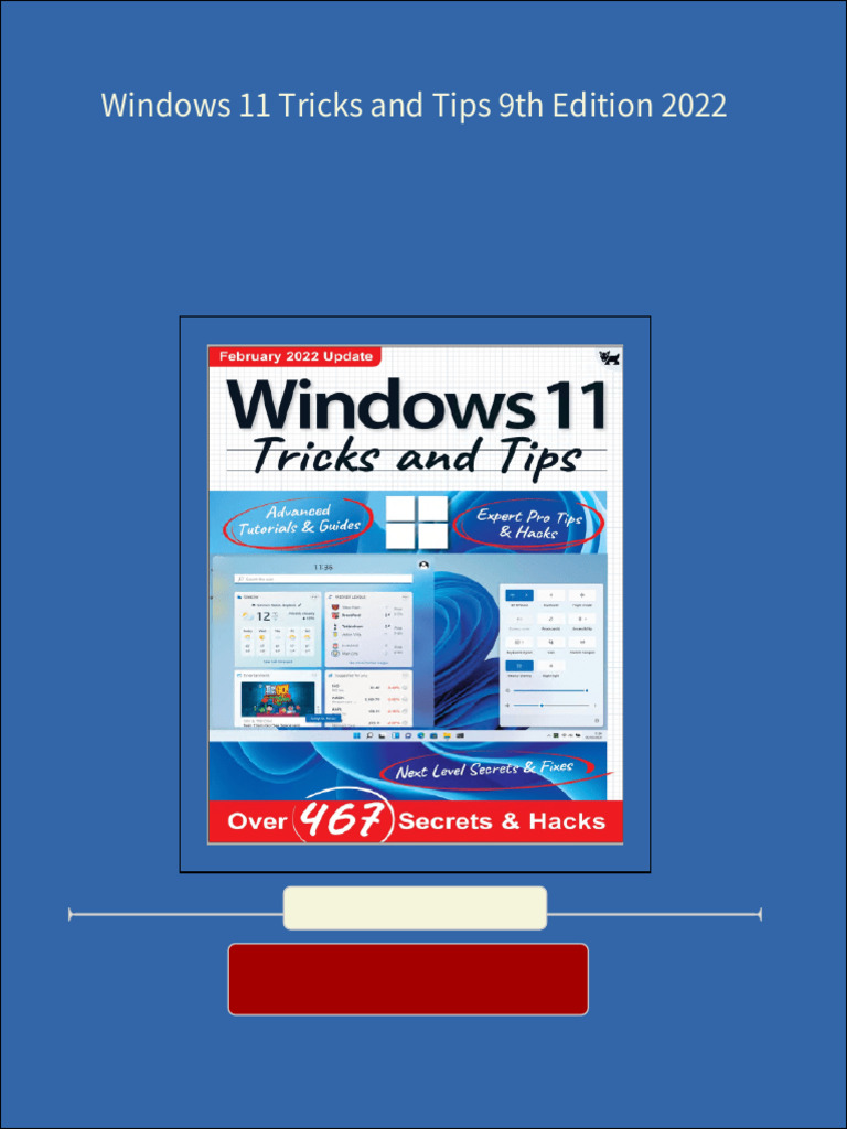Get windows 11 tricks and tips 9th edition 2022 pdf ebook with full