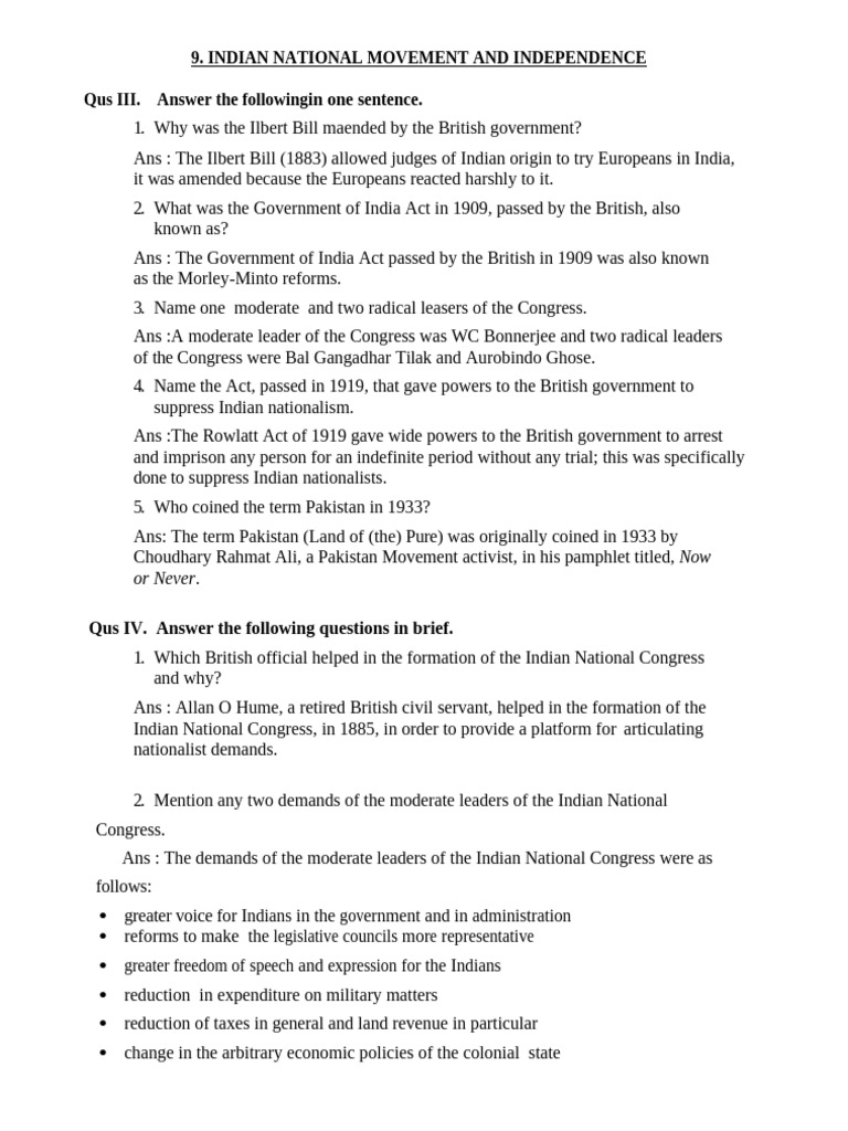 Indian National Movement Overview | PDF | British Raj | Indian Nationalism