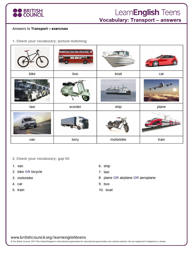 Key Answer 3 (Transport) | PDF