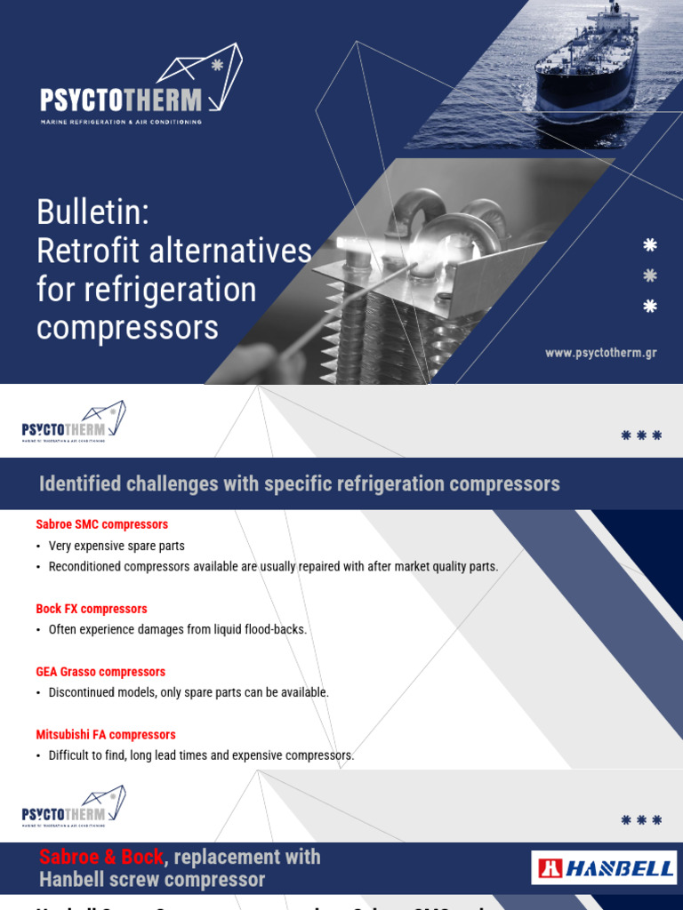 Retrofit Solutions for Refrigeration Compressors | PDF | Air ...
