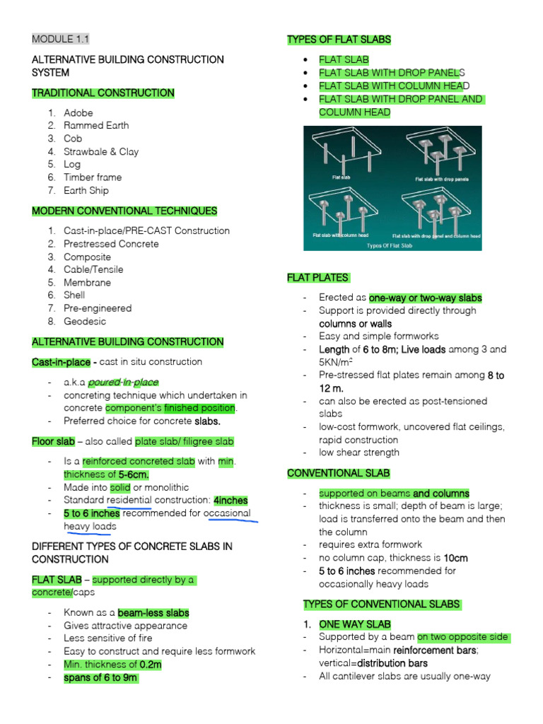 Alternative Construction Techniques Overview | PDF | Precast Concrete ...