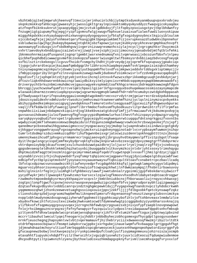 Random String Data Analysis | PDF