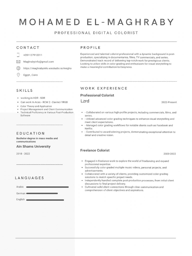 Maghrab's Resume | PDF
