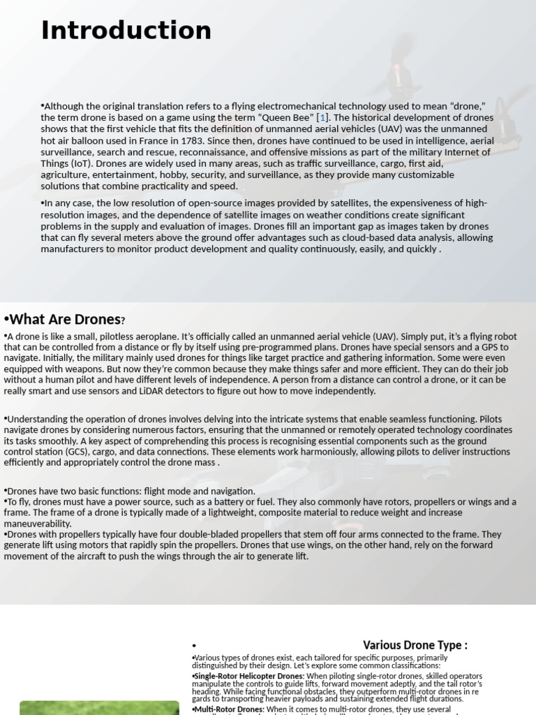 Understanding Drone Technology and Uses | PDF | Unmanned Aerial Vehicle ...