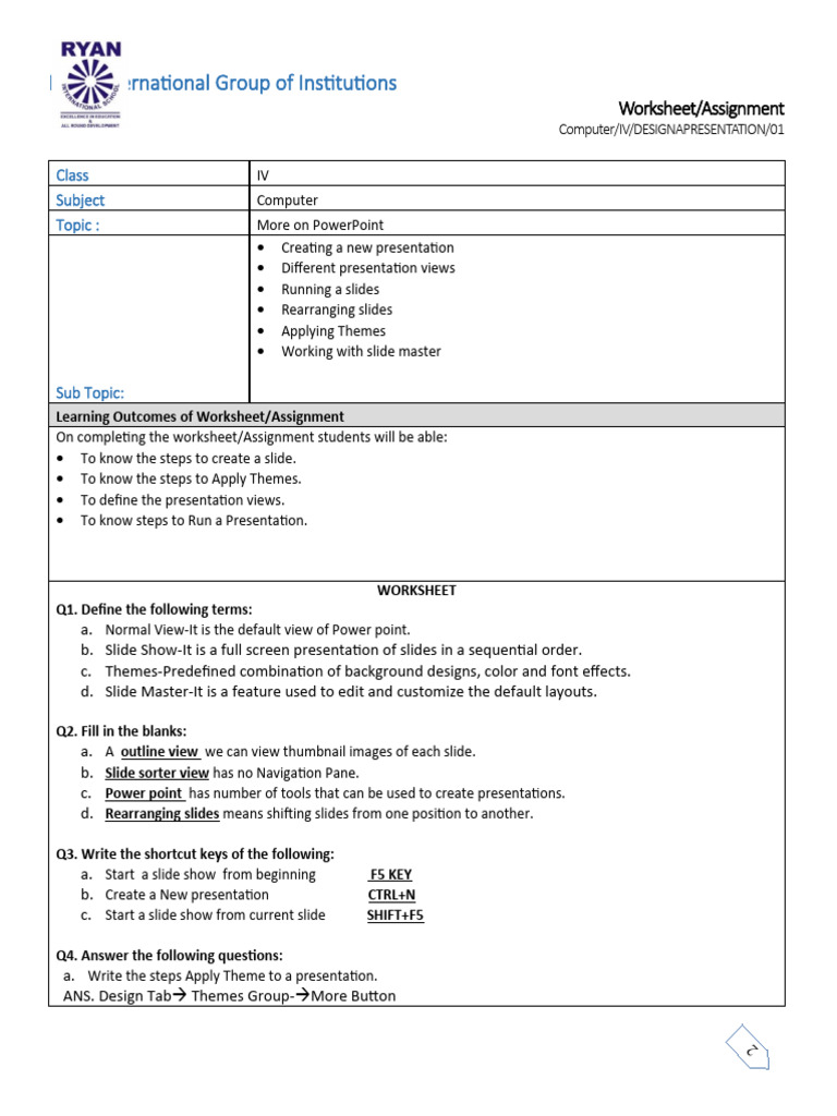Ws Solution IV Ch6 More On Powerpoint - PDF Ic35663 | PDF | Software ...