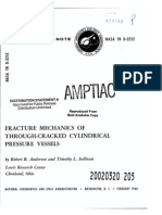 Fracture Mechanics of Through-Crack Cylindrical Pressure Vessels