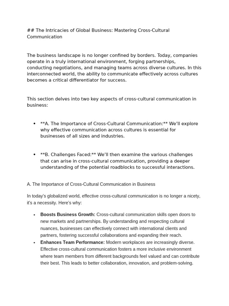 Cultural Communication Pdf Nonverbal Communication Cross Cultural