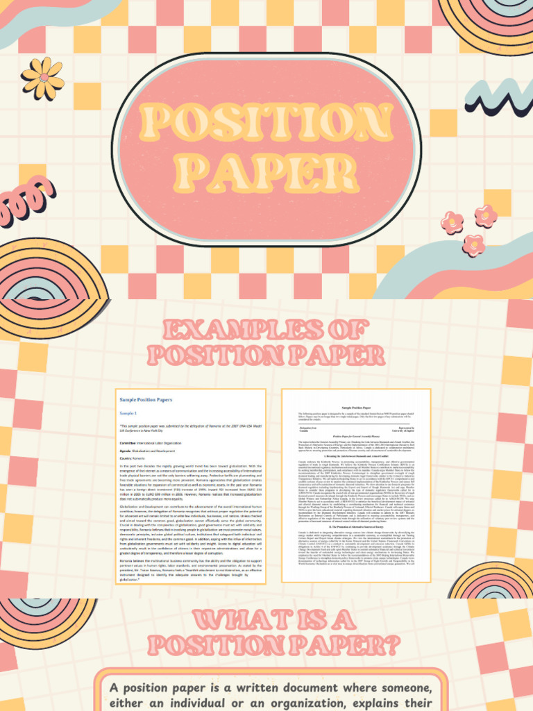 Understanding Position Papers: Structure & Purpose | PDF | Argument ...