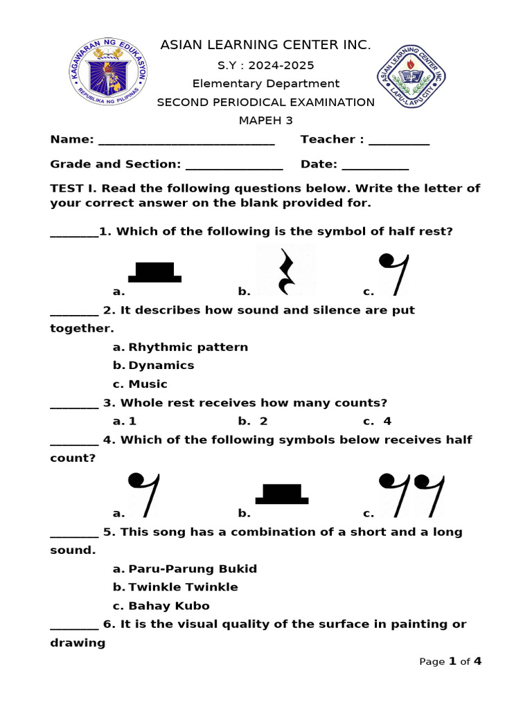 Mapeh 3 Worksheet 2 2 Pdf Medicine Medical Specialties