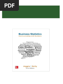 (Ebook PDF) Business Statistics: Communicating With Numbers 3rd Edition 2024 Scribd Download