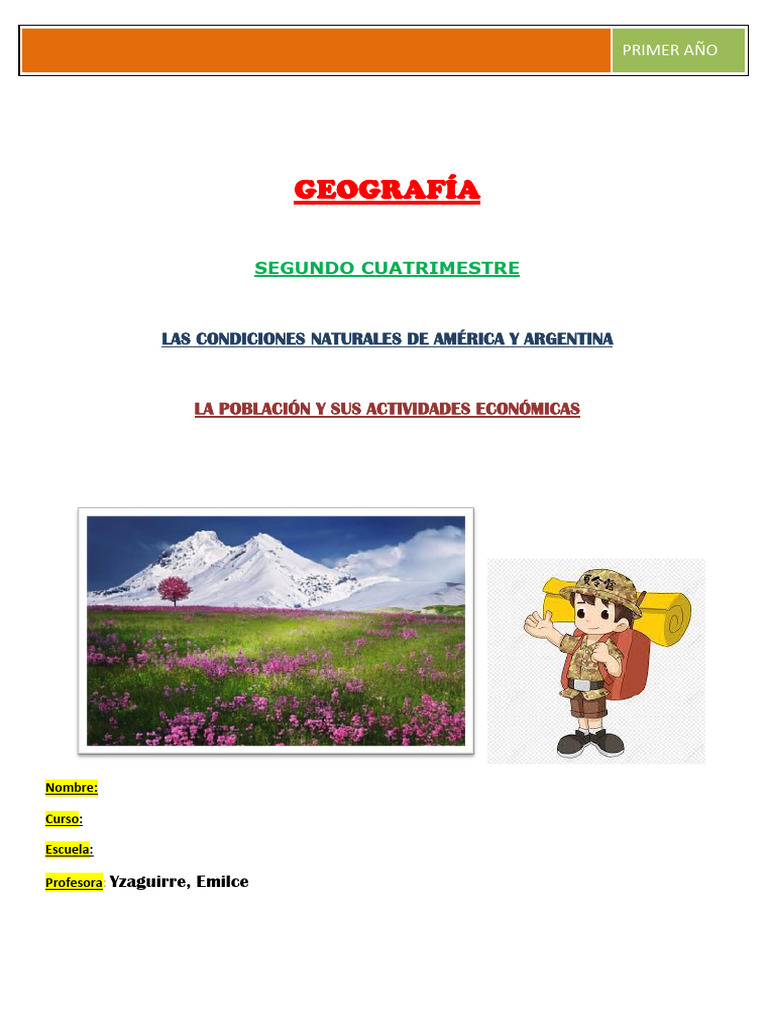 Geografia 1 Cuadernillo 2 Cuatrimestre PDF Emilce-1 - 3459 | PDF ...