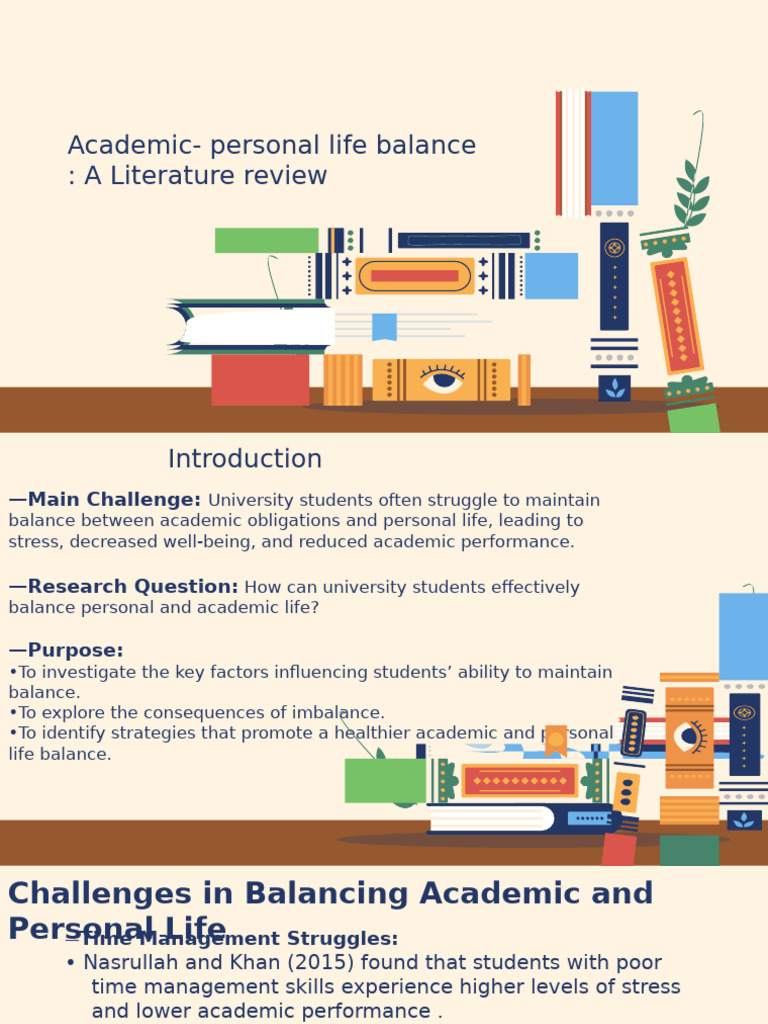 Balancing Academic and Personal Life | PDF | Mental Health | Sleep ...