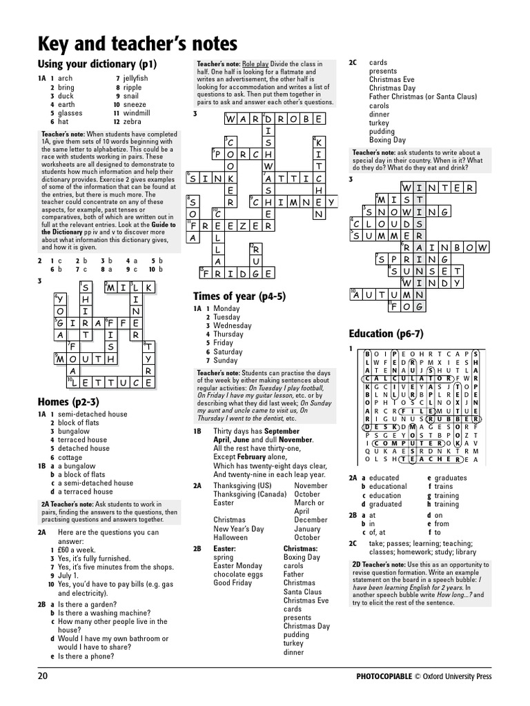 Op Essential 11 Key and Teachers Notes | PDF | Christmas | Teaspoon