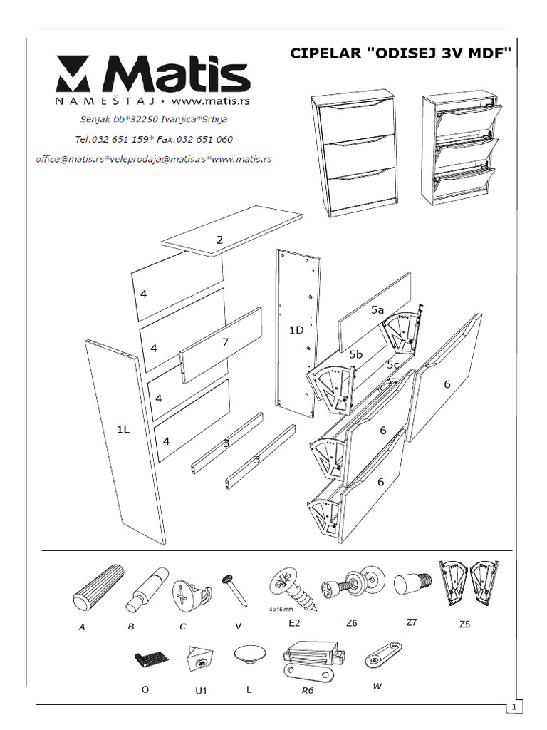 Cipelar Odisej 3V MDF Sema Montaze | PDF