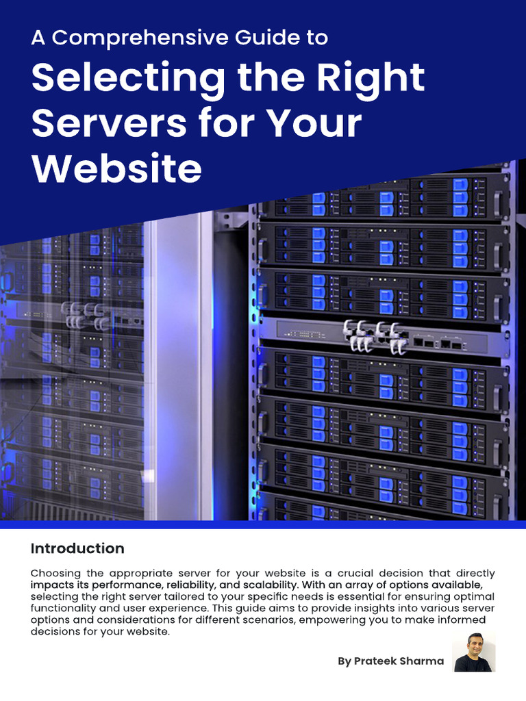 A Comprehensive Guide To Selecting The Right Server For Your Website ...