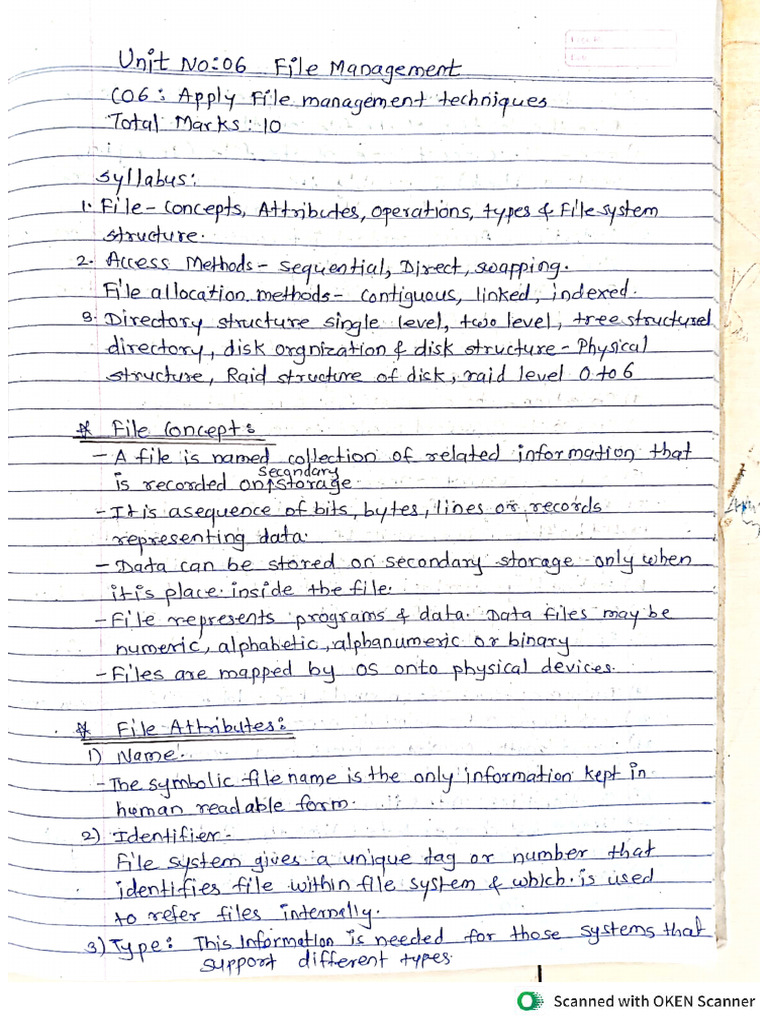 OSY Unit 6 | PDF