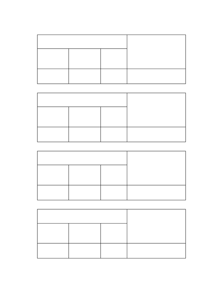 Acn marks table format pdf