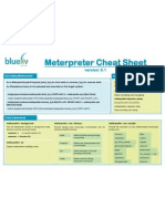 Meterpreter Cheat Sheet: Executing Meterpreter User Interface Commands