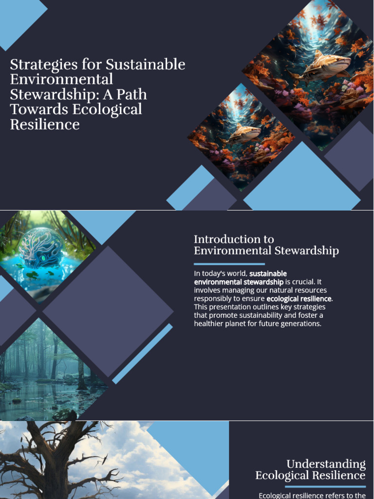Sustainable Strategies for Ecological Resilience | PDF | Sustainability ...