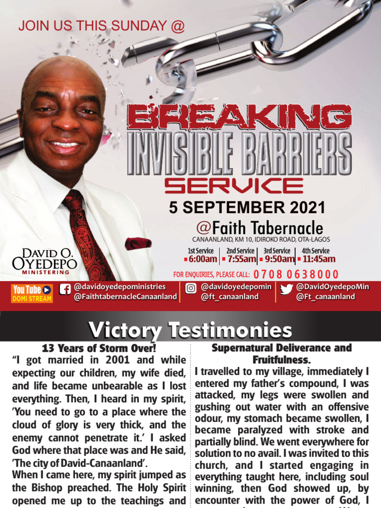 Breaking Invisible Barriers: Testimonies | PDF | Religious Belief And ...