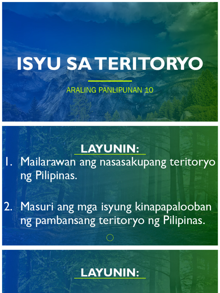 Isyu Sa Teritoryo 4 | PDF