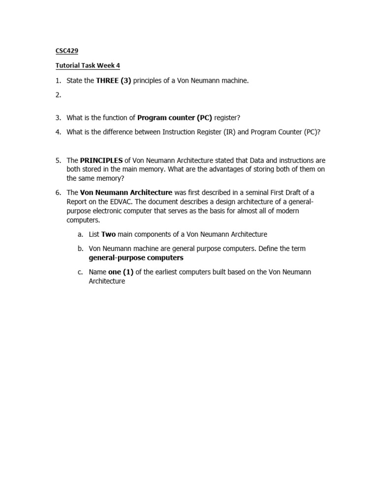 Tutorial Tasks Week 4 Pdf