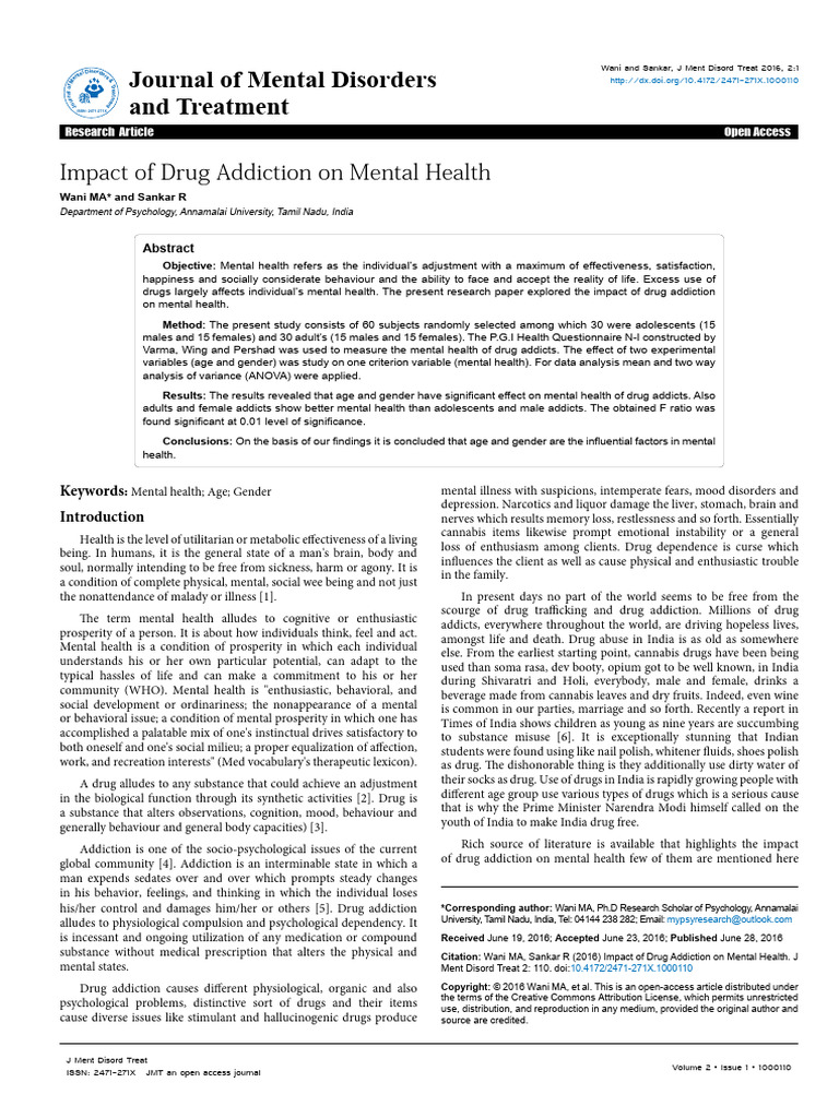 Inbound 709415696467612822 | PDF | Substance Abuse | Mental Disorder
