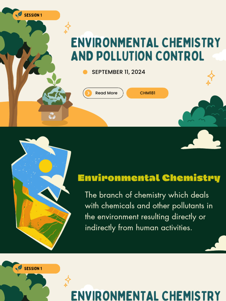 Session-1-EnviChem and Pollution Control | PDF | Environmental ...