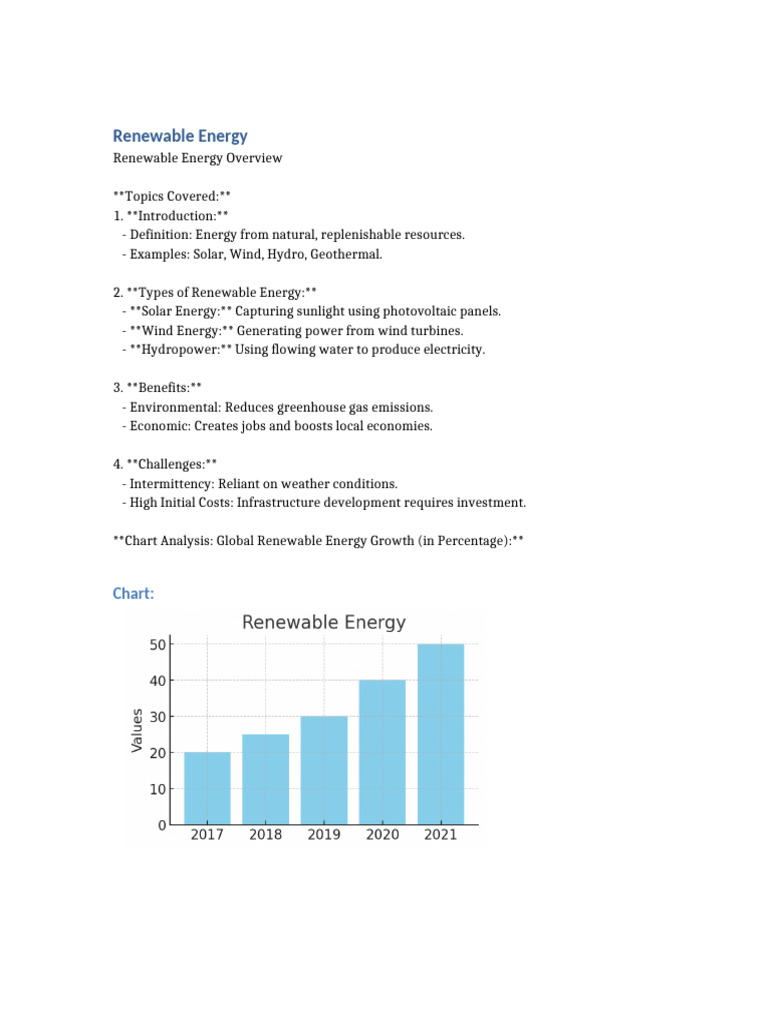 Renewable Energy Pdf
