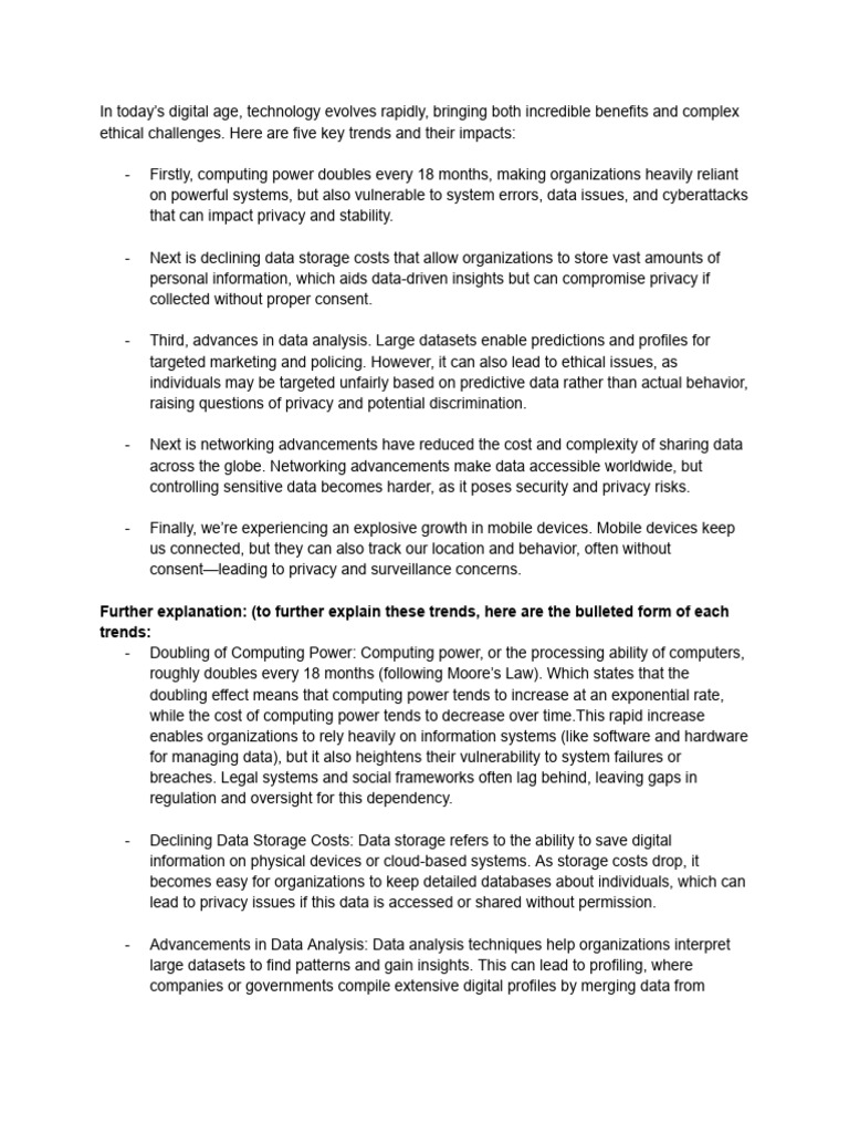 Ethical Technology Pdf Privacy Risk