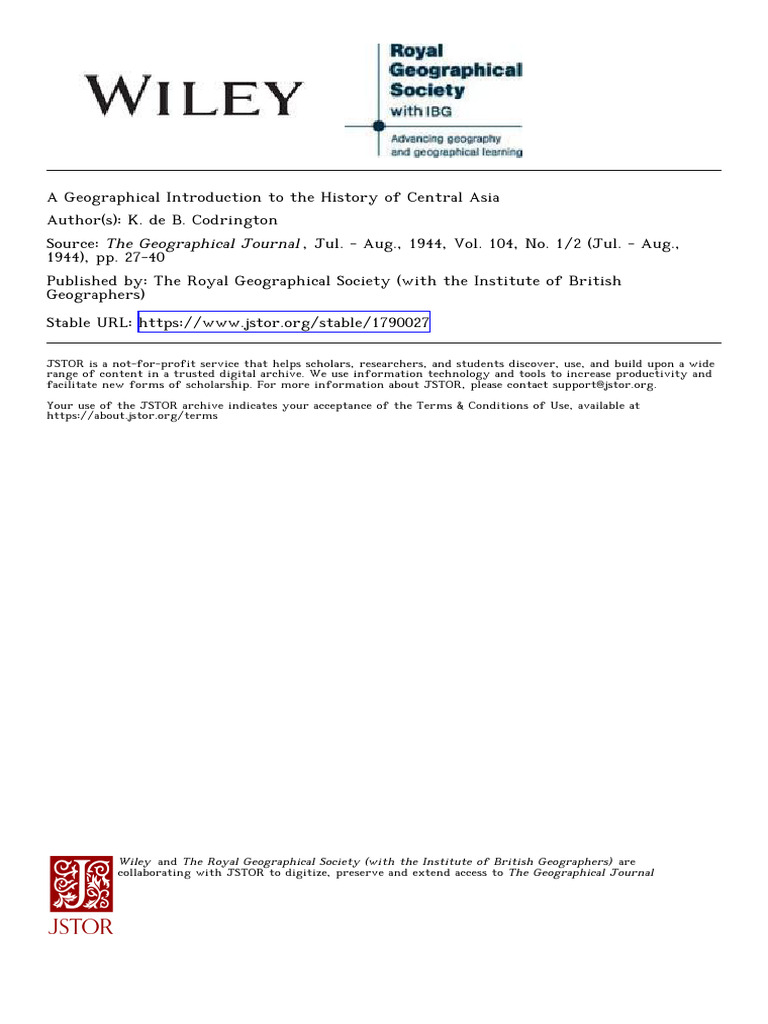 Codrington GeographicalIntroductionHistory 1944 | PDF | Iranian Peoples ...