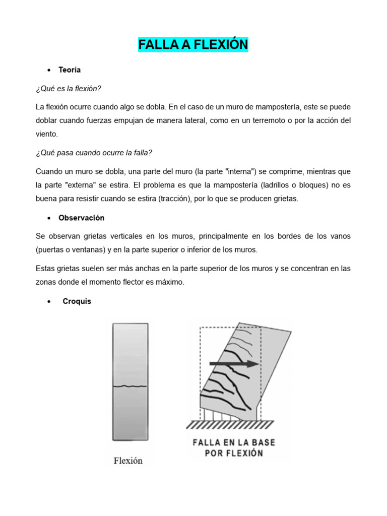 Tipos de Fallas en Muros de Mampostería | PDF | Albañilería | Falla ...